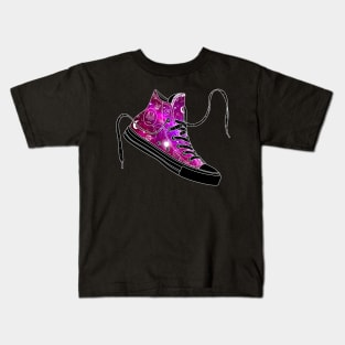 Libra high tops - Space canvas Kids T-Shirt